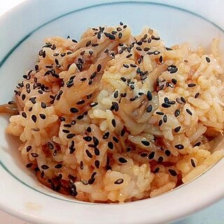 卵黄と舞茸のご飯